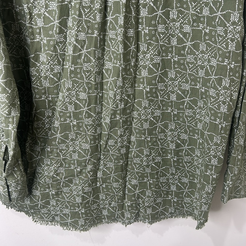 CARVE DESIGNS Sawyer Twill Shirt Olive Bandana Green Size Medium - Picture 16 of 16